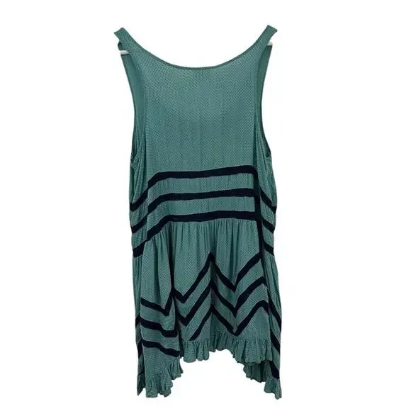 Free People Intimately Tunic Green Top Size S - Picture 2 of 5